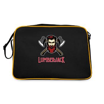 Lumberjack - lumberjack - Retro Bag - black/gold - Back