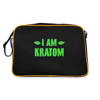 Kratom | Idées cadeaux de variétés de médicaments - Sac Retro - noir/or - Dos