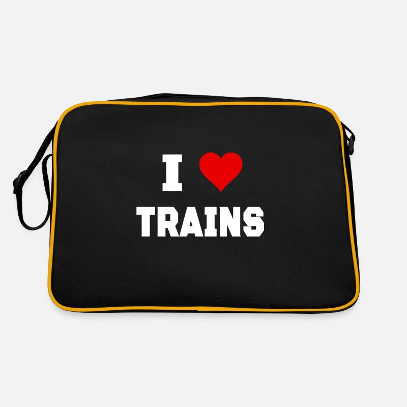 I love trains Retro Bag
