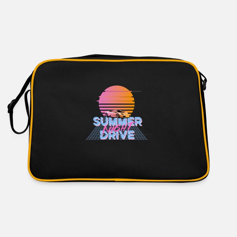 Summer Night Drive Retro Tasche