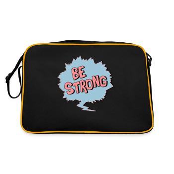 Be Strong - Sac Retro - noir/or - Dos