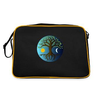 Yggdrasyl World Tree World Ash Mimameid Lärad - Retro Bag - black/gold - Back