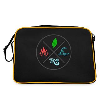 The 4 elements - Retro Bag - black/gold - Back