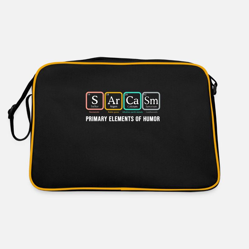 Sarcasm Shirt SArCaSm Principaux éléments de l'humour Sac Retro