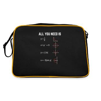 Mathematician | Math math teacher gifts - Retro Bag - black/gold - Back