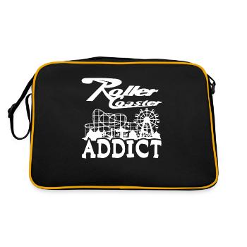 Roller Coaster Addict - Retro Bag - black/gold - Back