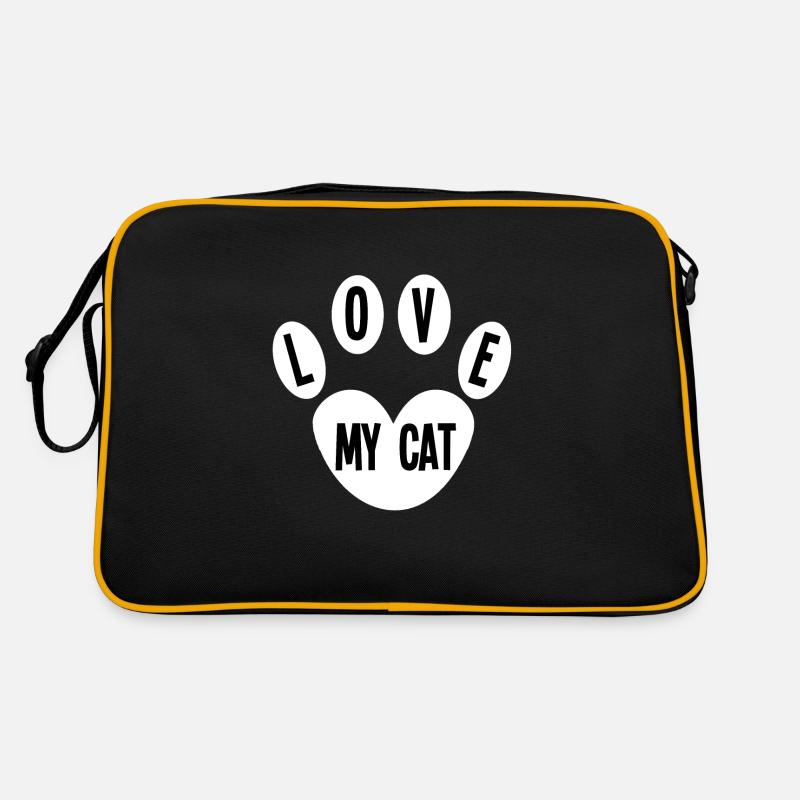 Aime mon chat - idée cadeau Sac Retro