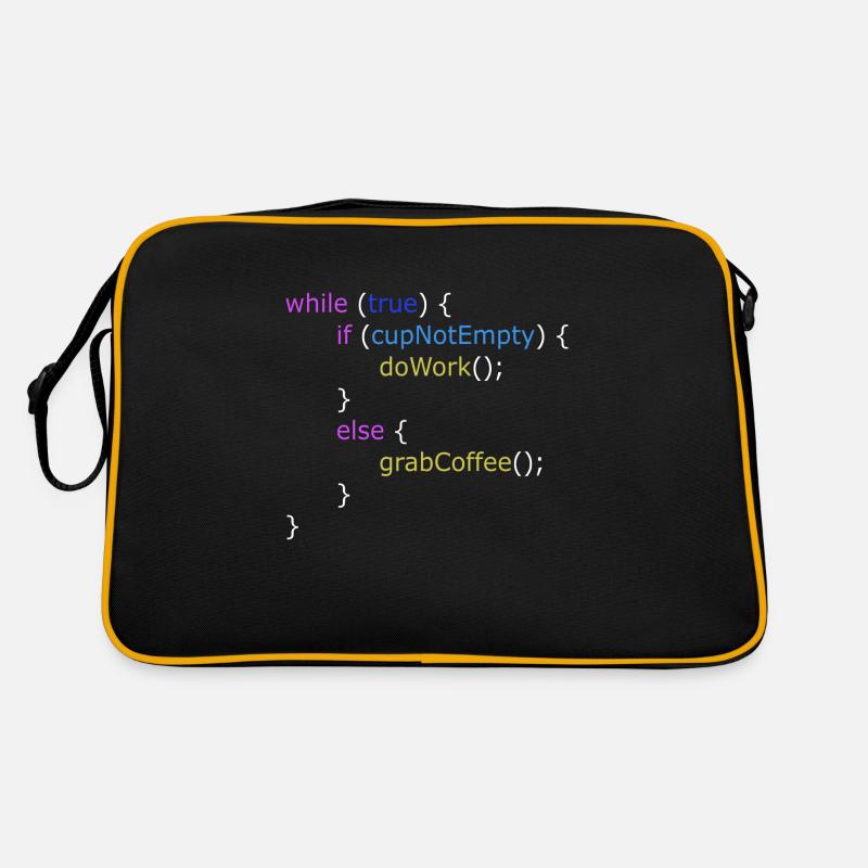 Nerd Software Informatiker Programmierer Design Retro Tasche