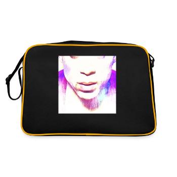 Mouthguard for P-rince fans | Purple Hero Mask - Retro Bag - black/gold - Back