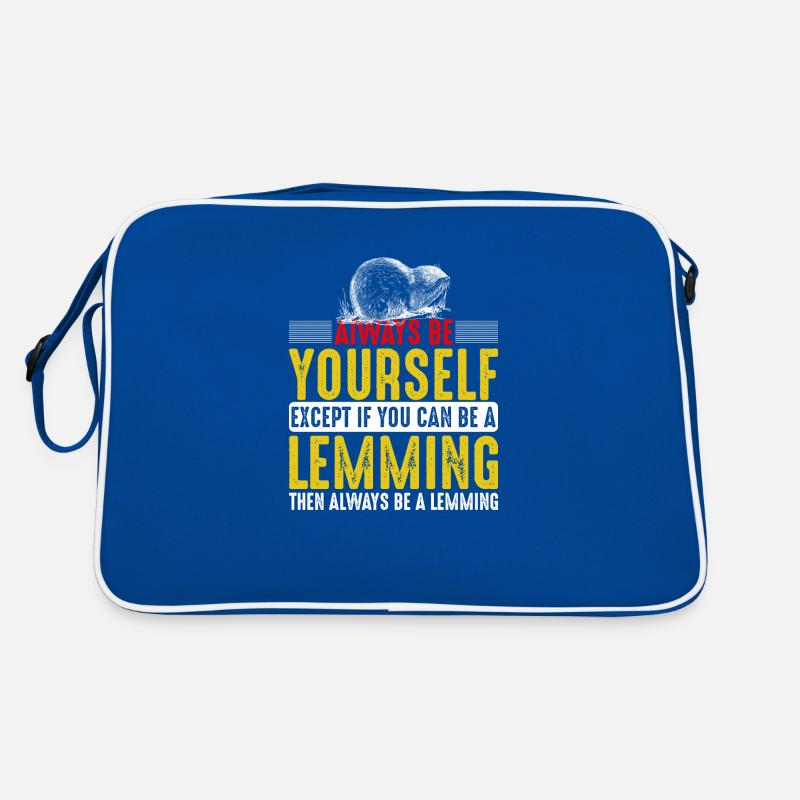 Always Be A Lemming - Lemminge Retro Tasche