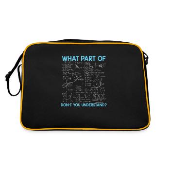 Mathématicien | Cadeaux mathématiques pour étudiants - Sac Retro - noir/or - Dos