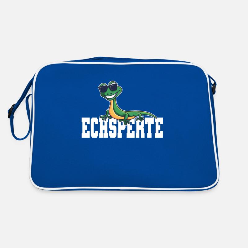 Cadeau drôle de reptile Echsperte Sac Retro