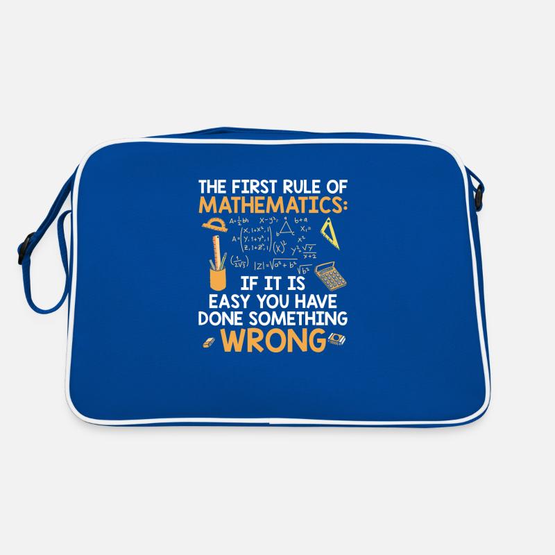 Mathematician sayings | Algebra math gift ideas Retro Bag