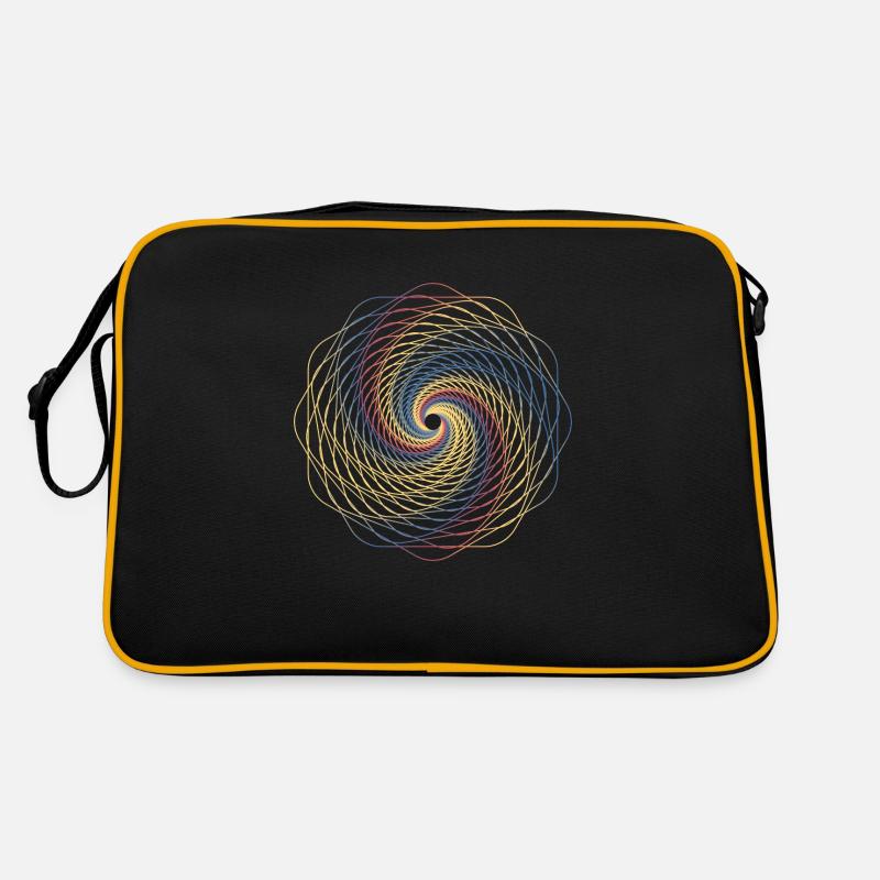 Spirale de géométrie sacrée Sac Retro
