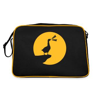 Oie de lune design - Sac Retro - noir/or - Dos
