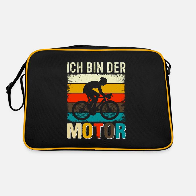 Ich bin der Motor Retro Tasche
