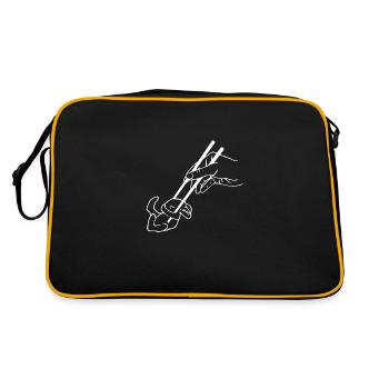 Rabbit Chopsticks - Retro Bag - black/gold - Back