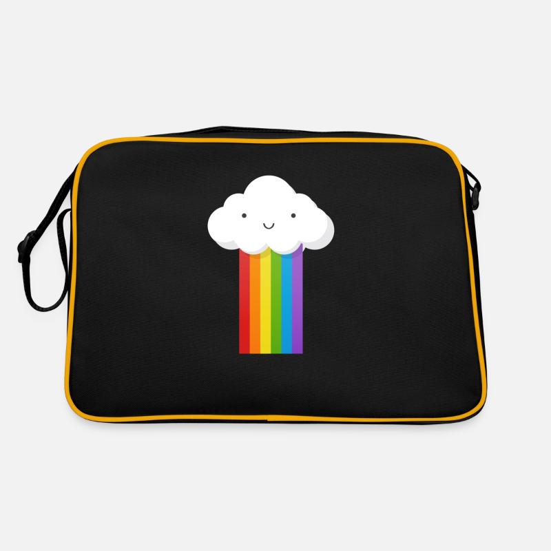 Wolke - Retro Tasche - Schwarz/Gold