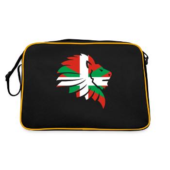Drapeau Basque Navarre Cadeau Basque Basque - Sac Retro - noir/or - Dos