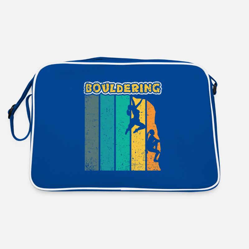 Bouldering Climber Boulderer Gift Sac Retro