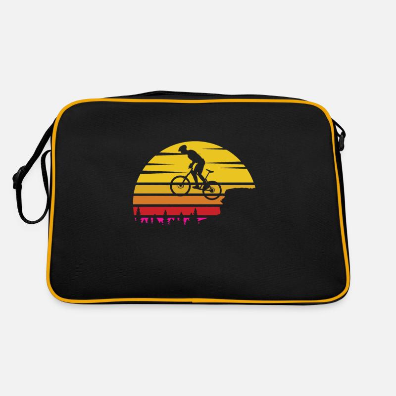 Oldtimer-Radfahrer Radfahren Radfahrer Radfahren Retro Tasche