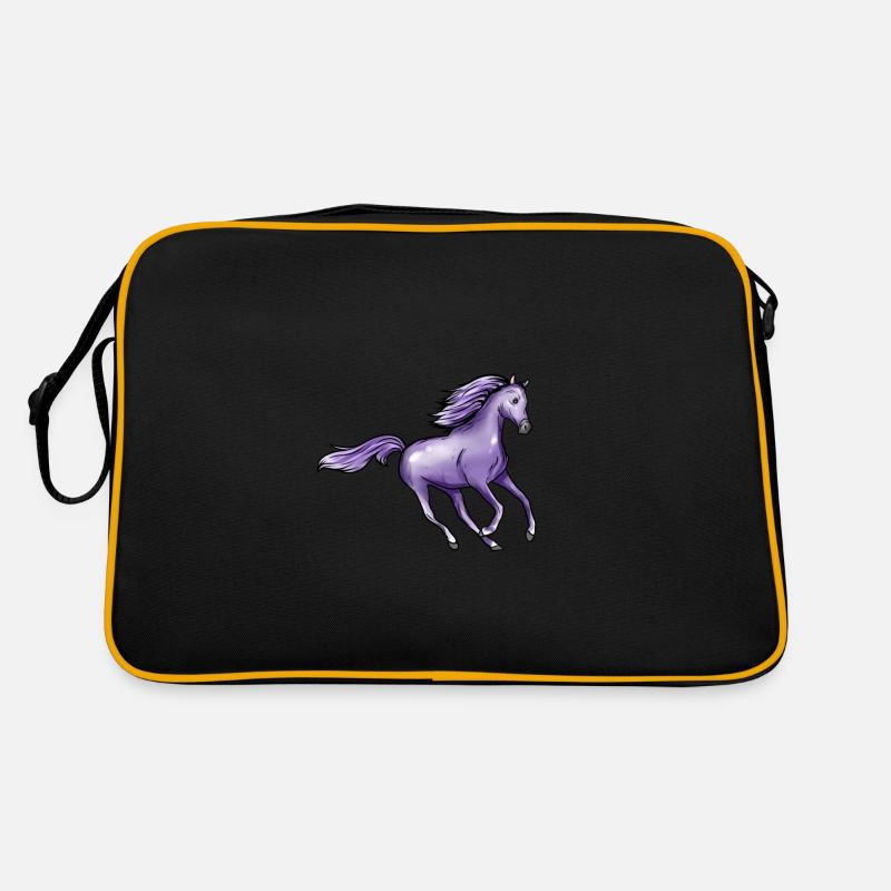 Cheval violet Sac Retro