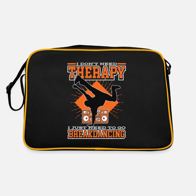 Idée cadeau breakdance breakdancer breakdance - Sac Retro - noir/or