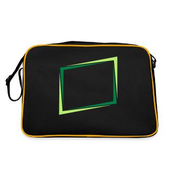 Rectangle frame sign - Retro Bag - black/gold - Back