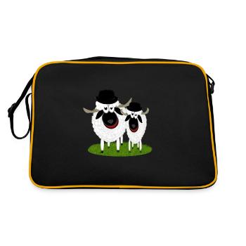 gros et stupide - Sac Retro - noir/or - Dos