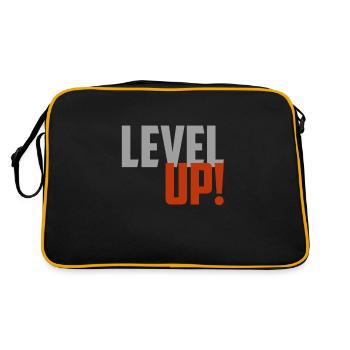 Level up! - Retro Bag - black/gold - Back