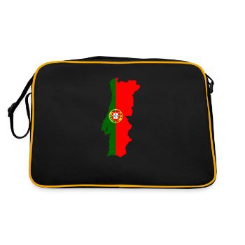 Drapeau du portugal carte drapeau - Sac Retro - noir/or - Dos