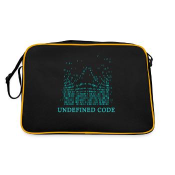 undefined unknown secret code nerd number - Retro Bag - black/gold - Back