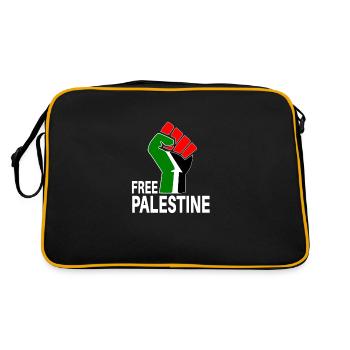 Palestine libre - Sac Retro - noir/or - Dos