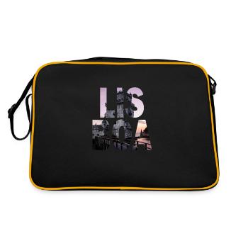 Lisboa - Retro Bag - black/gold - Back