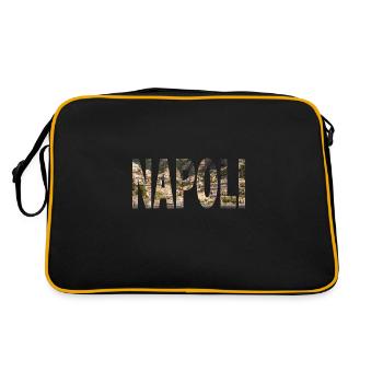 Napoli paesaggio urbano - Retro Tasche - Schwarz/Gold - Hinten