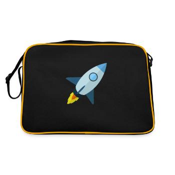 rocket - Retro Bag - black/gold - Back