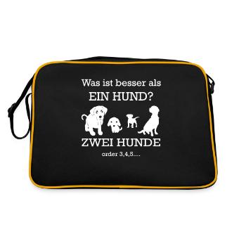 Chien chien - Sac Retro - noir/or - Dos