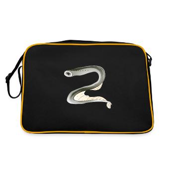 Lamproie poisson biodiversité - Sac Retro - noir/or - Dos