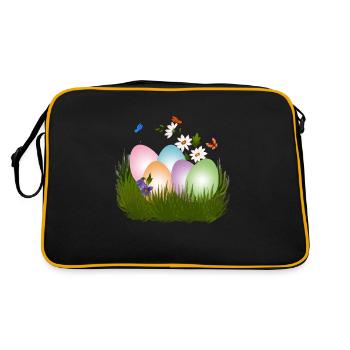 easter eggs hunt - Retro Bag - black/gold - Back