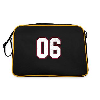 Numéro zéro six - 06 classique vintage sport - Sac Retro - noir/or - Dos