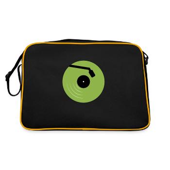disque vinyle - Sac Retro - noir/or - Dos