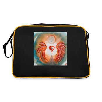 Coeur ange de la volonté - Sac Retro - noir/or - Dos