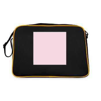 Rose, rose, rose foncé (également personnalisable) - Sac Retro - noir/or - Dos