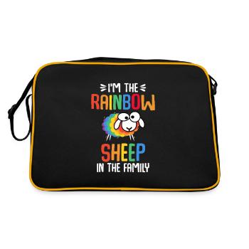 Je suis le mouton coloré de la famille - Sac Retro - noir/or - Dos