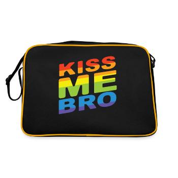 Kiss Me Bro - Sac Retro - noir/or - Dos