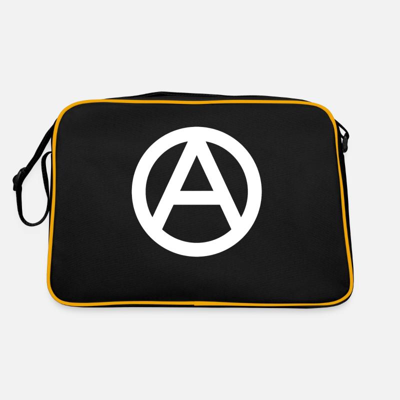 Anarchie - Retro Tasche - Schwarz/Gold