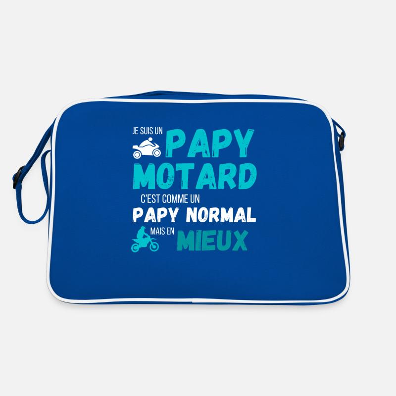 Un papy motard c'est comme un papy normal cadeau Sac Retro