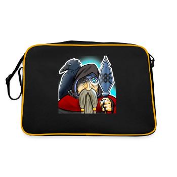 Haarglättung Odin - Retro Tasche - Schwarz/Gold - Hinten