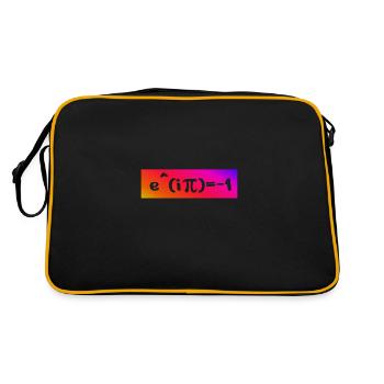 Les symboles de maths Belles mathématiques Formule Eulersche - Sac Retro - noir/or - Dos