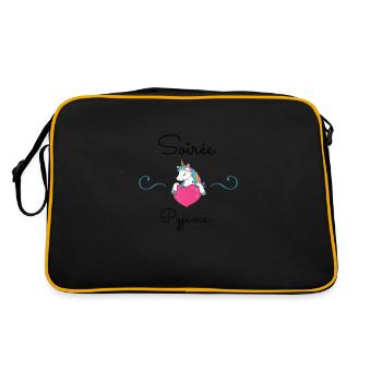 Soirée Pyjama - Sac Retro - noir/or - Dos